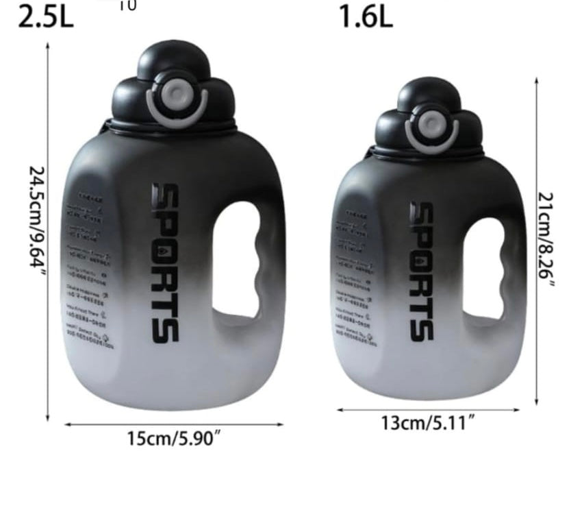 Portable Sport Water Bottle, Large Capacity Outdoor Travel Water Bottle, Gradient Gym Drink Bottle, Plastic Reusable Water Cup Portable Sport Water Bottle, Large Capacity Outdoor Travel Water Bottle, Gradient Gym Drink Bottle, Plastic Reusable Water Cup